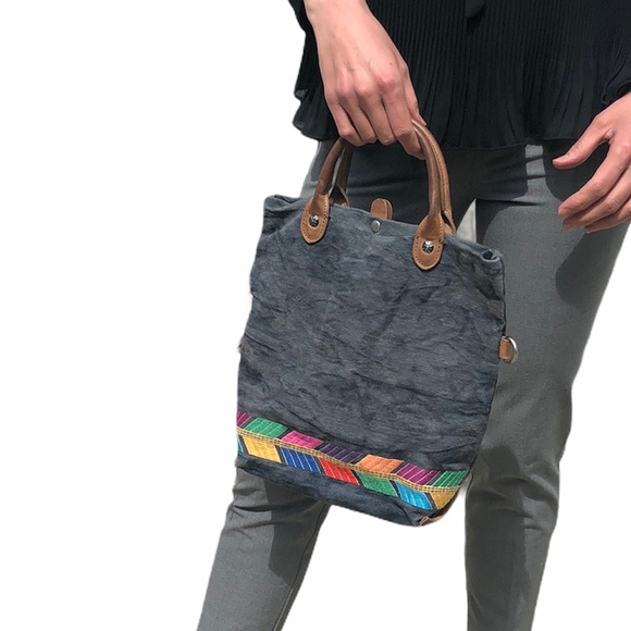 Lucky Brand- Chambray Handbag - Picture 1 of 7